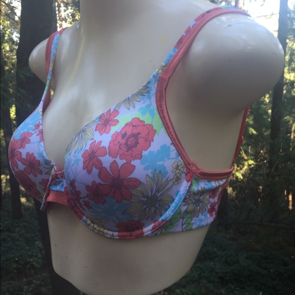 Hold foranh3dogmom Fair coral floral print bra underwire - Picture 3 of 5